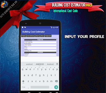 Building Cost Estimator PRO 1.0 APK + Mod (المال غير محدود / طليعة) إلى عن على ذكري المظهر