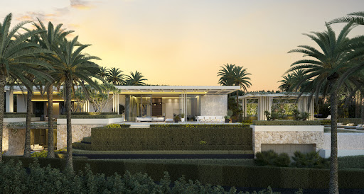 Prestige property for sale in Marbella (Spain) - Modern villa with palm trees and landscaped garden