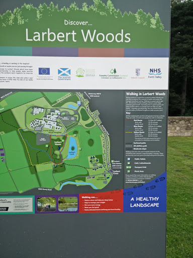 Map of Larbert Woods