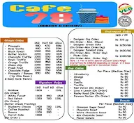 Cafe 78 menu 6