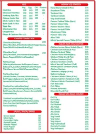 Mirch menu 1