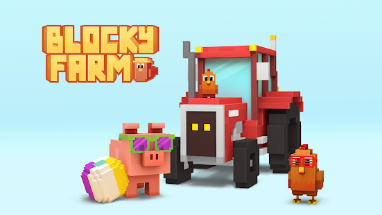 تحميل لعبة المزرعه مهكره Blocky Farm للاندرويد