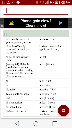 Finnish English Dictionary