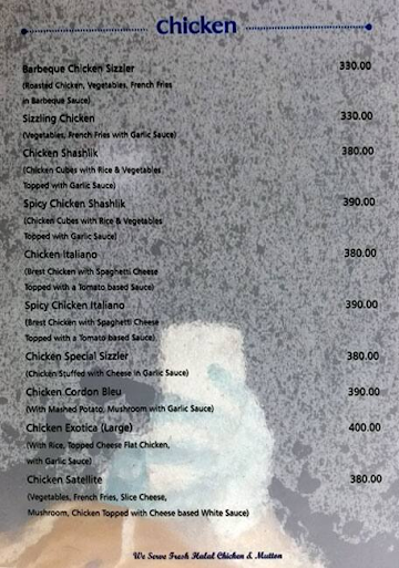 A.D.'s Zaika menu 