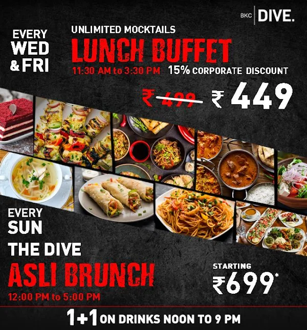 Dive BKC menu 