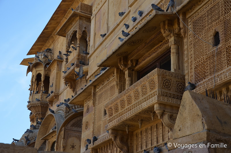 Palais royal Jaisalmer, détail de fenêtre