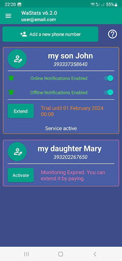 Screenshot WaStats - WA Online Tracker