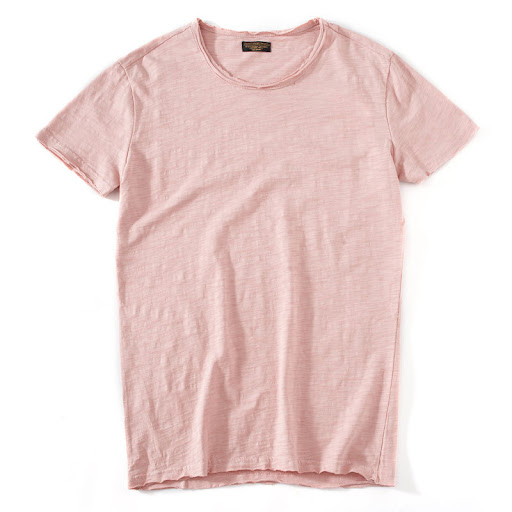 Title 10, Slim Thin New Round Neck Solid Color T-shirt. E...