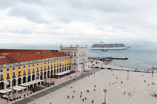 Viking Star in Lisbon, Portugal. The ship has itineraries to both northern Europe and the Mediterranean. 