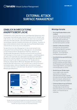 Datenblatt zu Tenable Attack Surface Management