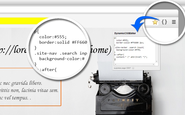 DynamicCSSEditor screenshot