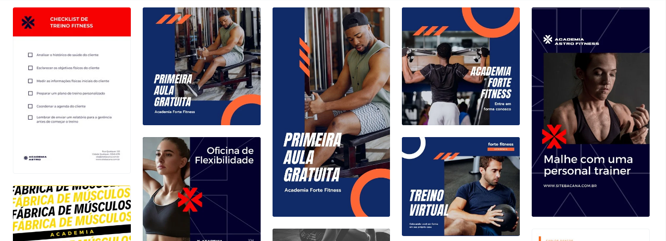 Como fazer arte para Personal Trainer