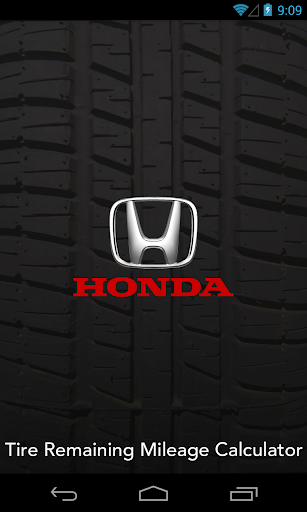 Honda Tire Mileage Calculator