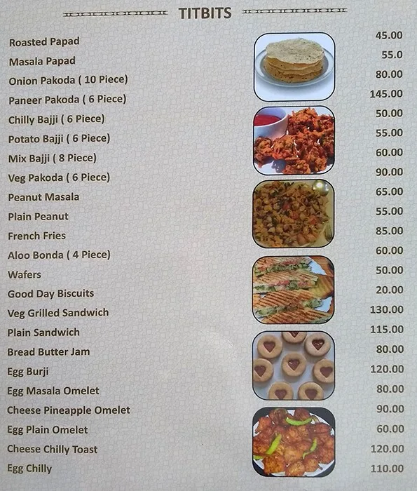 Atithi Veg Restaurant menu 