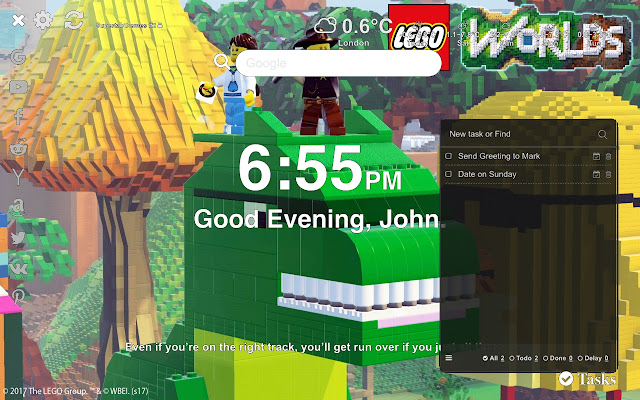 Lego Worlds HD Wallpaper Tab Theme