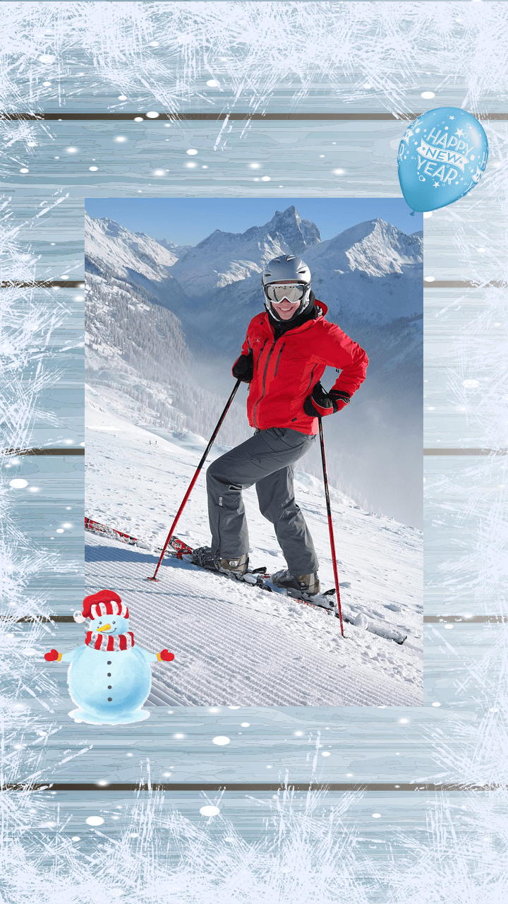 New Year Photo Greeting Cards Screen 2