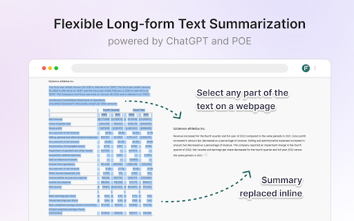 FoldSum | ChatGPT Text Summarization Tool