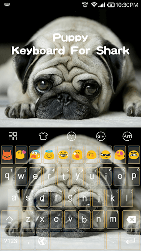 Puppy Emoji Keyboard Theme