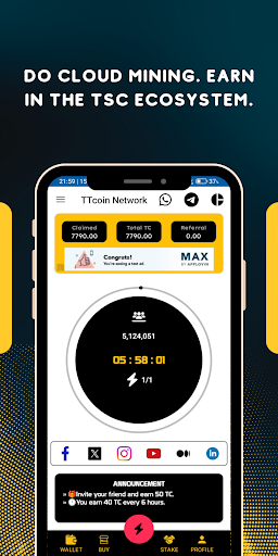 Screenshot TTcoin Network - OLD