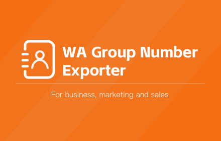 WA Group Number Exporter small promo image