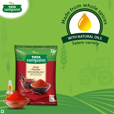 Tata Sampann Chilli Powder/Menasina Pudi - 100 gm