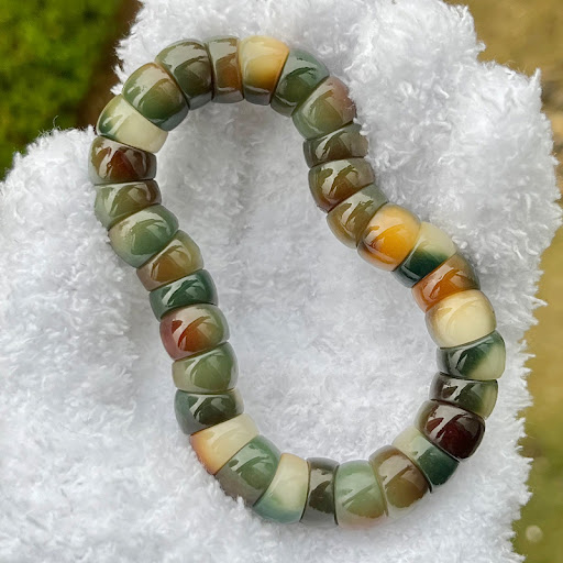 Title 2, Pig Large Intestine Dual Color Gradient Bracele...