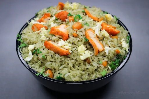 Hariyali Chicken Fried Rice