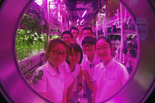 COSMOS Aspirant Chinese astronauts test a simulated bioregenerativelife-support deep-space cabin at Lunar Palace 365 Project, at Beihang, University in Beijing, China Picture: Damir Sagolj /Reuters