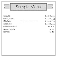 Gobind Sweets menu 1