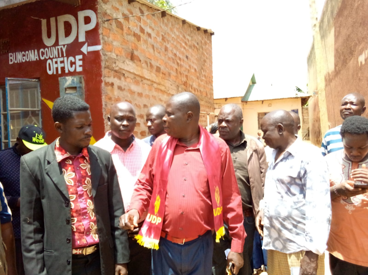 UDP party supporters at the newly launched office. IMAGE BY TONY WAFULA.