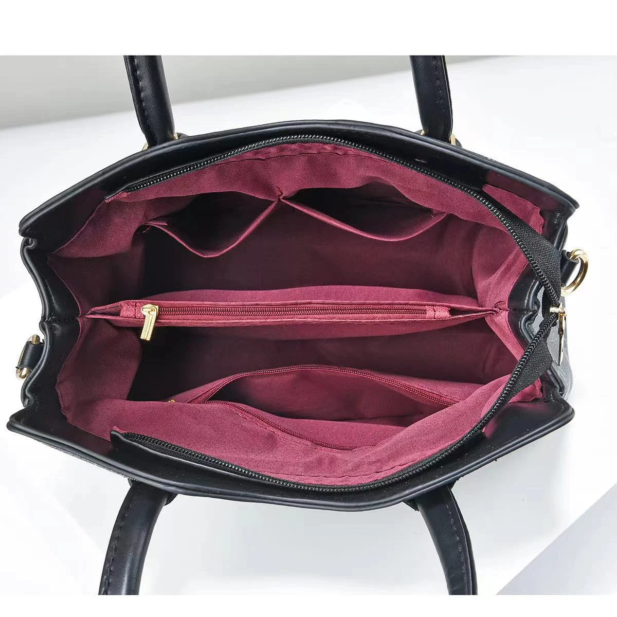 Title 3, Borsa Tote Elegante con Lettere, Grande Capacit...
