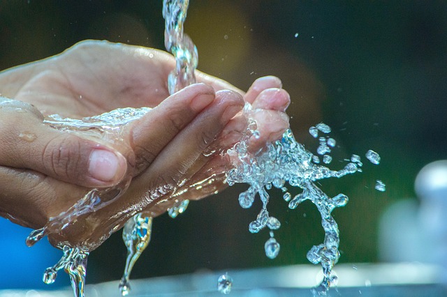 camping toiletries and hygiene - washig hands