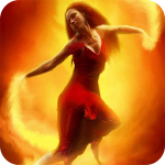 Girl on fire Live Wallpaper Apk