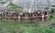 The 21 women took part in their first all-female naked hike in the Free State at the weekend. 