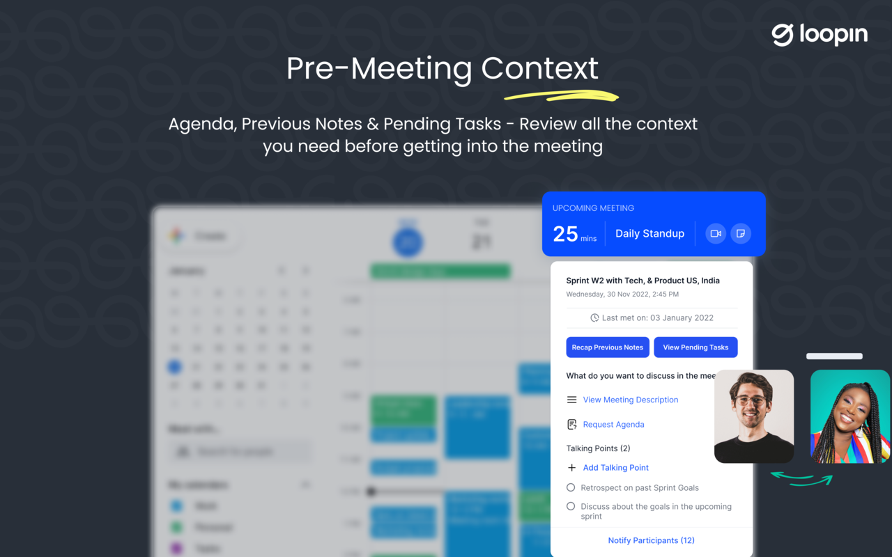 Loopin: Meeting Notes, Agenda on Google Meet Preview image 3