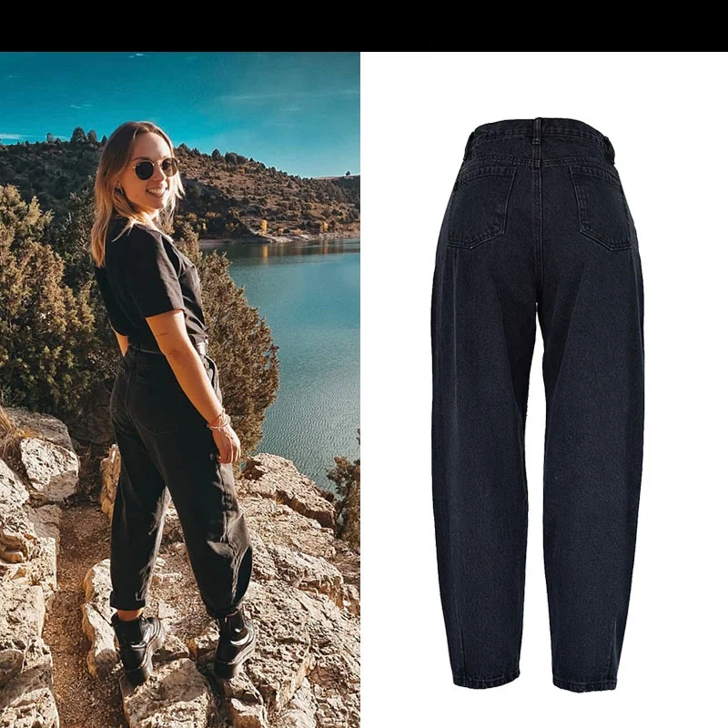 Jeans holgados de cintura alta para mujer Comodidad y estilo Amplios y versátiles Pantalones de mezclilla sueltos perfectos para cualquier ocasión Luce increíble y siéntete genial
