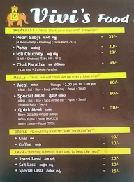 ViVi's Food Joint menu 1