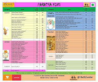Paratha King menu 1