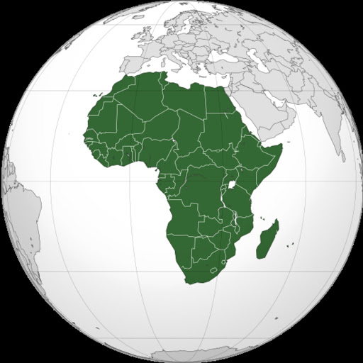 Map of Africa.