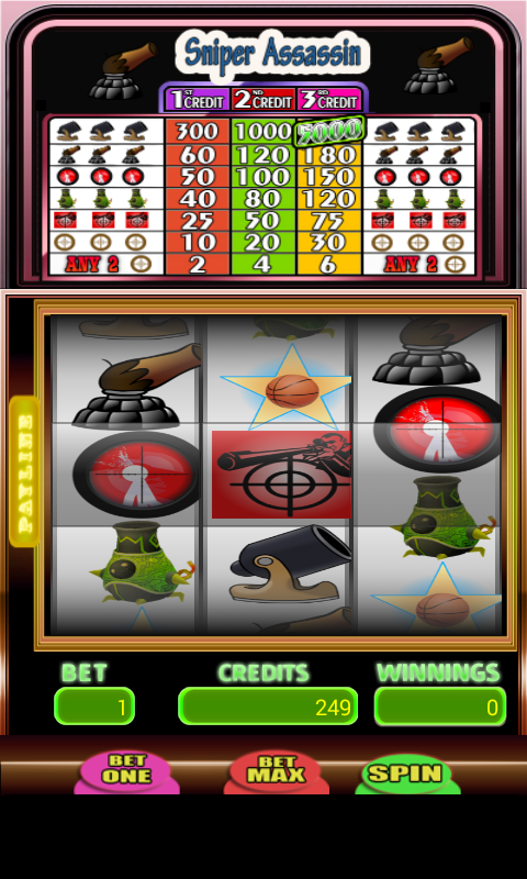 Sniper Assassin Slots Screen 3