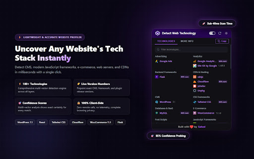 Detect Web Technology screenshot 2