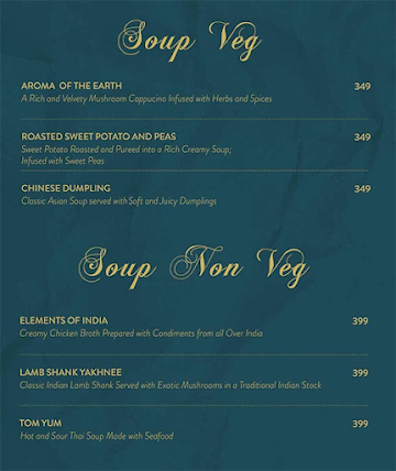 Xora Bar & Kitchen menu 