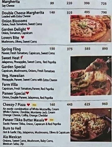 Cheese Bar Pizza menu 