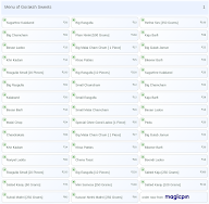 Goraksh Sweets menu 1