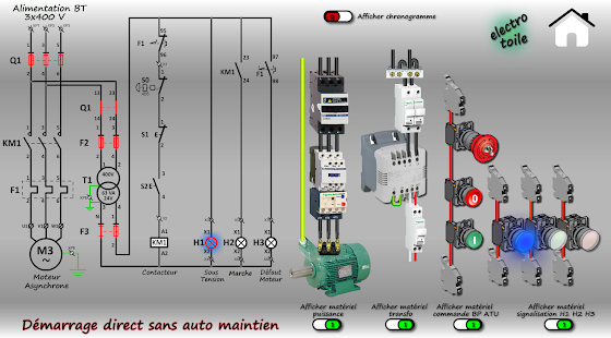 Démarrage direct sans automaintien - náhled