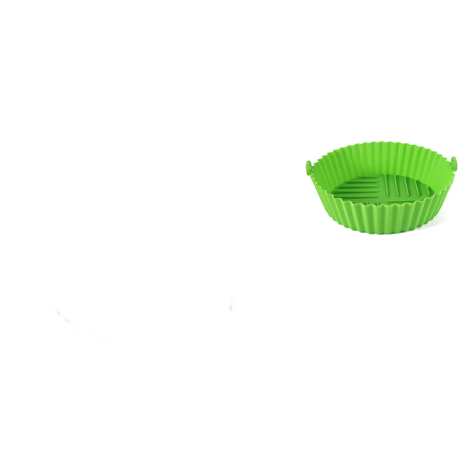 Edible Silicone Round Air Fryer Tray Cook healthy meals, easy cleaning, and no waste with this air fryer accessory. Enjo