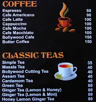 Bollywood cafe menu 1