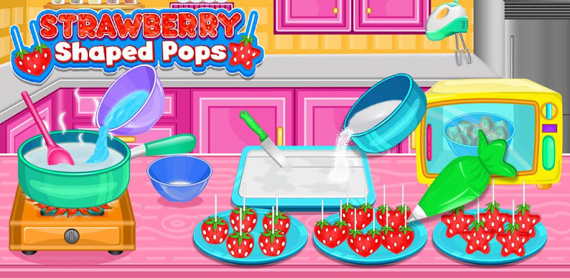 Strawberry Pops- Cooking Games