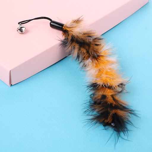 Title 1, Long Turkey Cat Toy with Bells, Encourages Play...