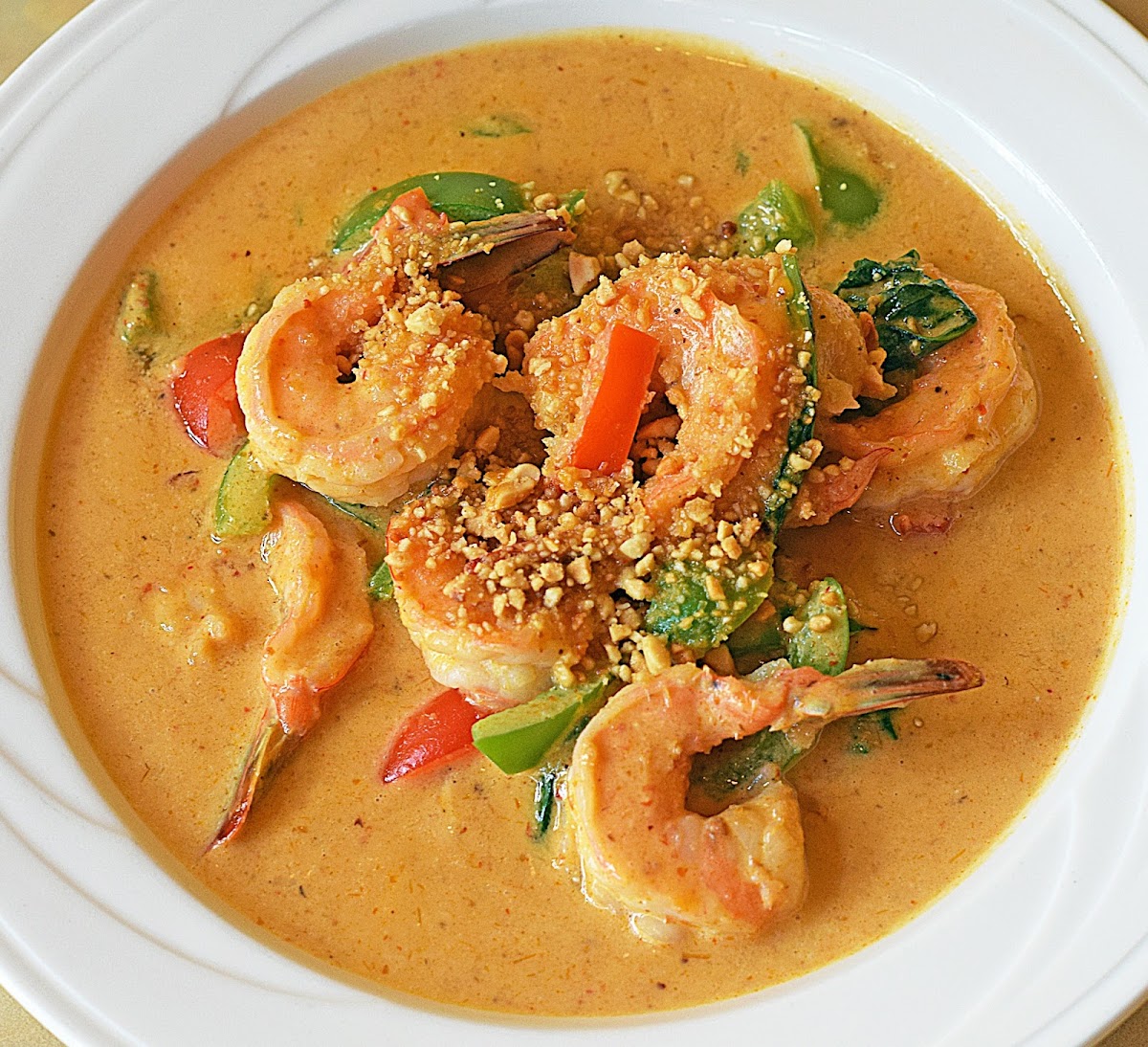 Panaeng Curry w/ prawns from Galanga Thai Cuisine.